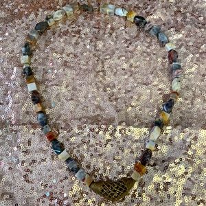 Handmade natural stone necklace